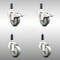 Service Caster 3.5 Inch 316SS Gray Polyurethane Swivel 3/4 Inch Stem Caster Lock Brake, 2PK SCC-SS316TTLEX20S3514-PPUB-2-S-2-34 - alternate 3
